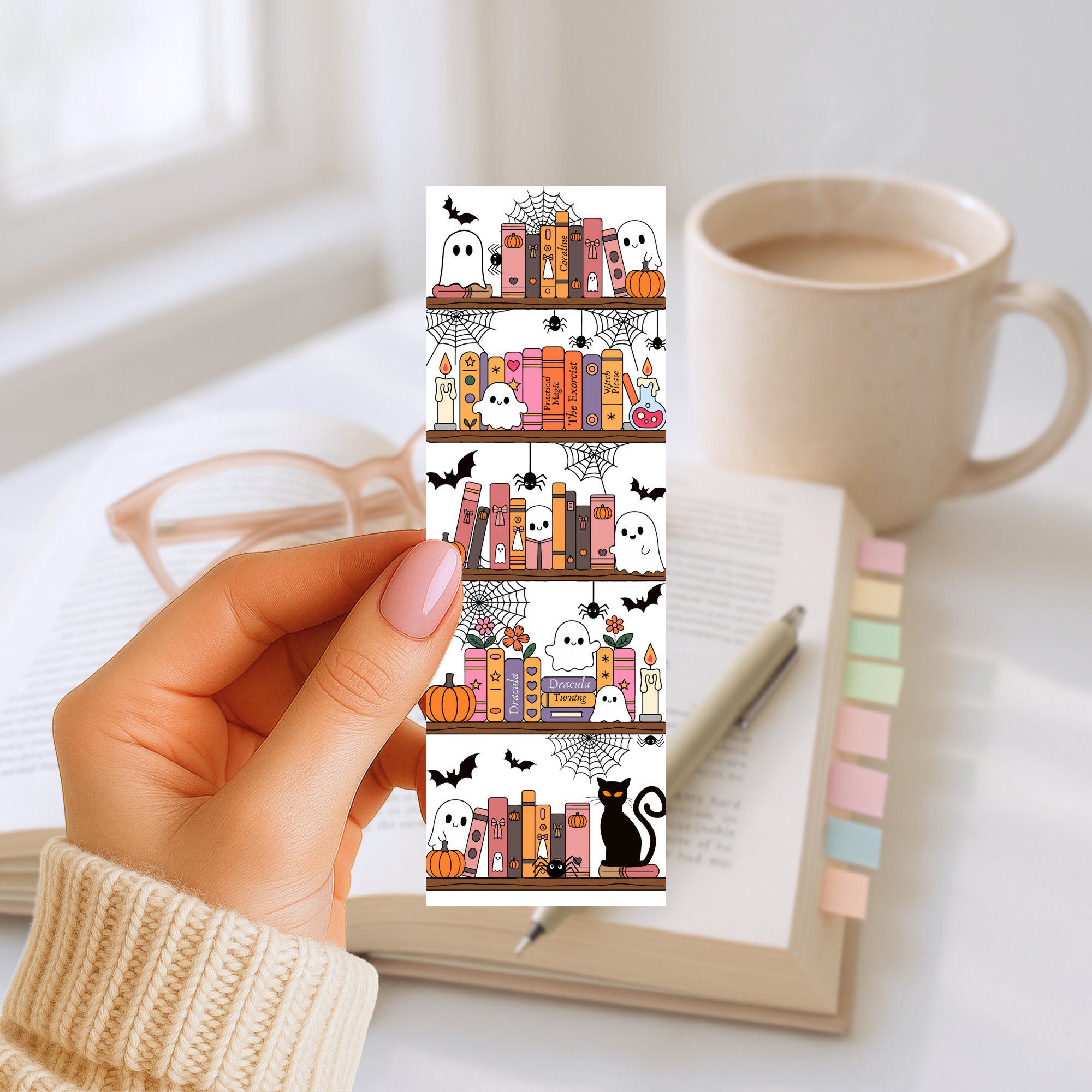 Lesezeichen – Spooky Bookshelf