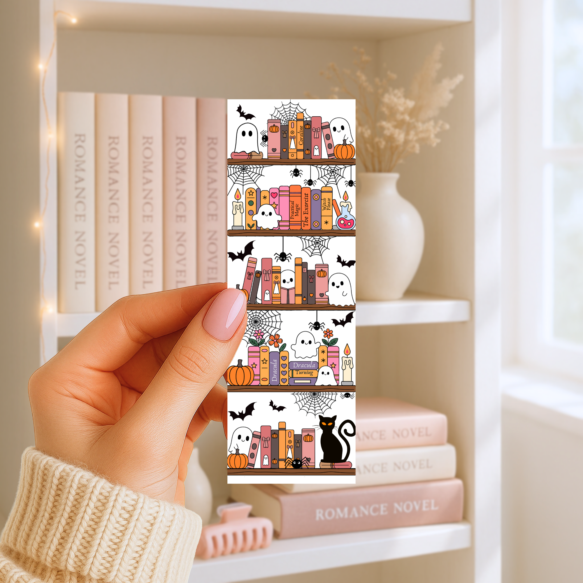 Lesezeichen – Spooky Bookshelf