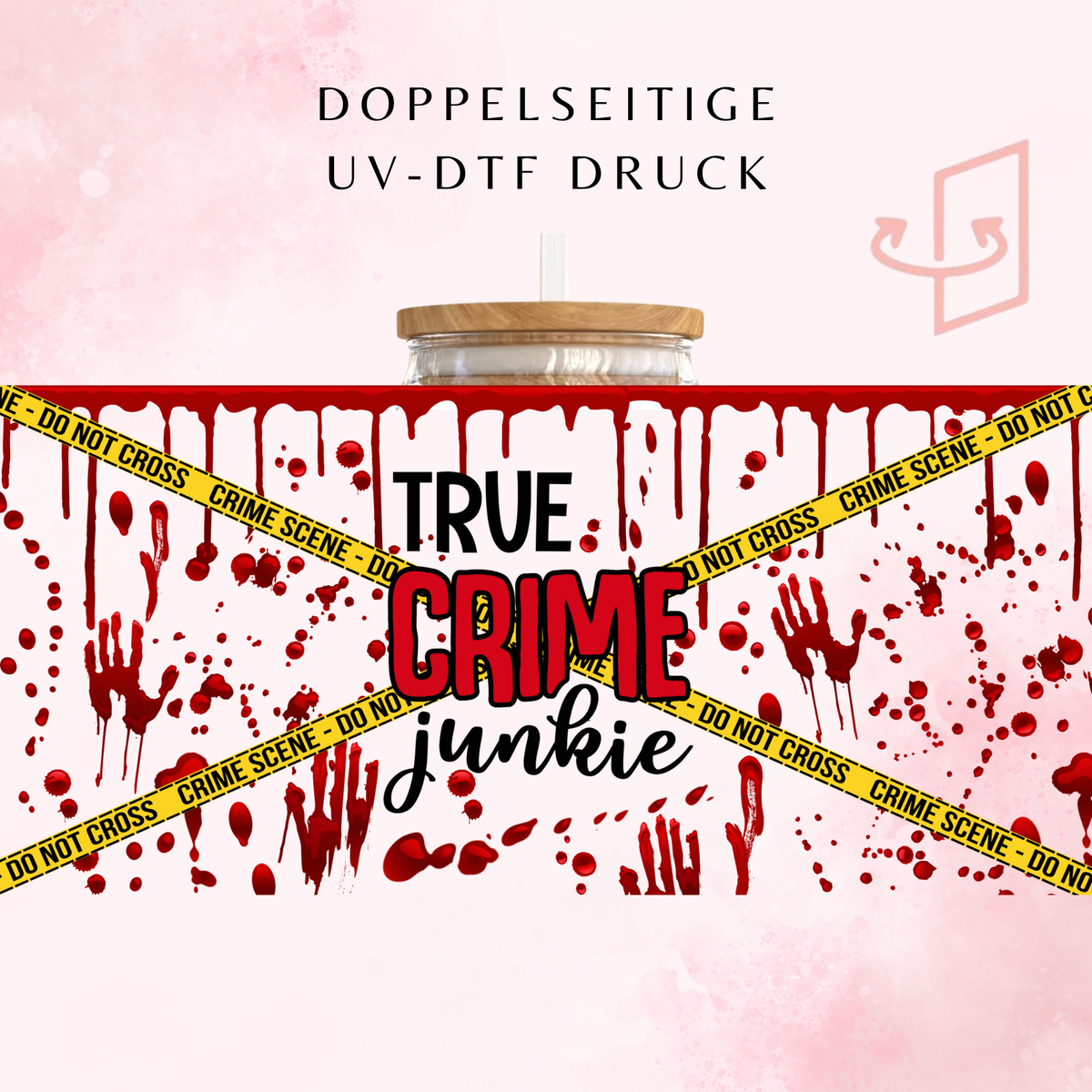 True Crime Junkie Trinkglas | 16 oz