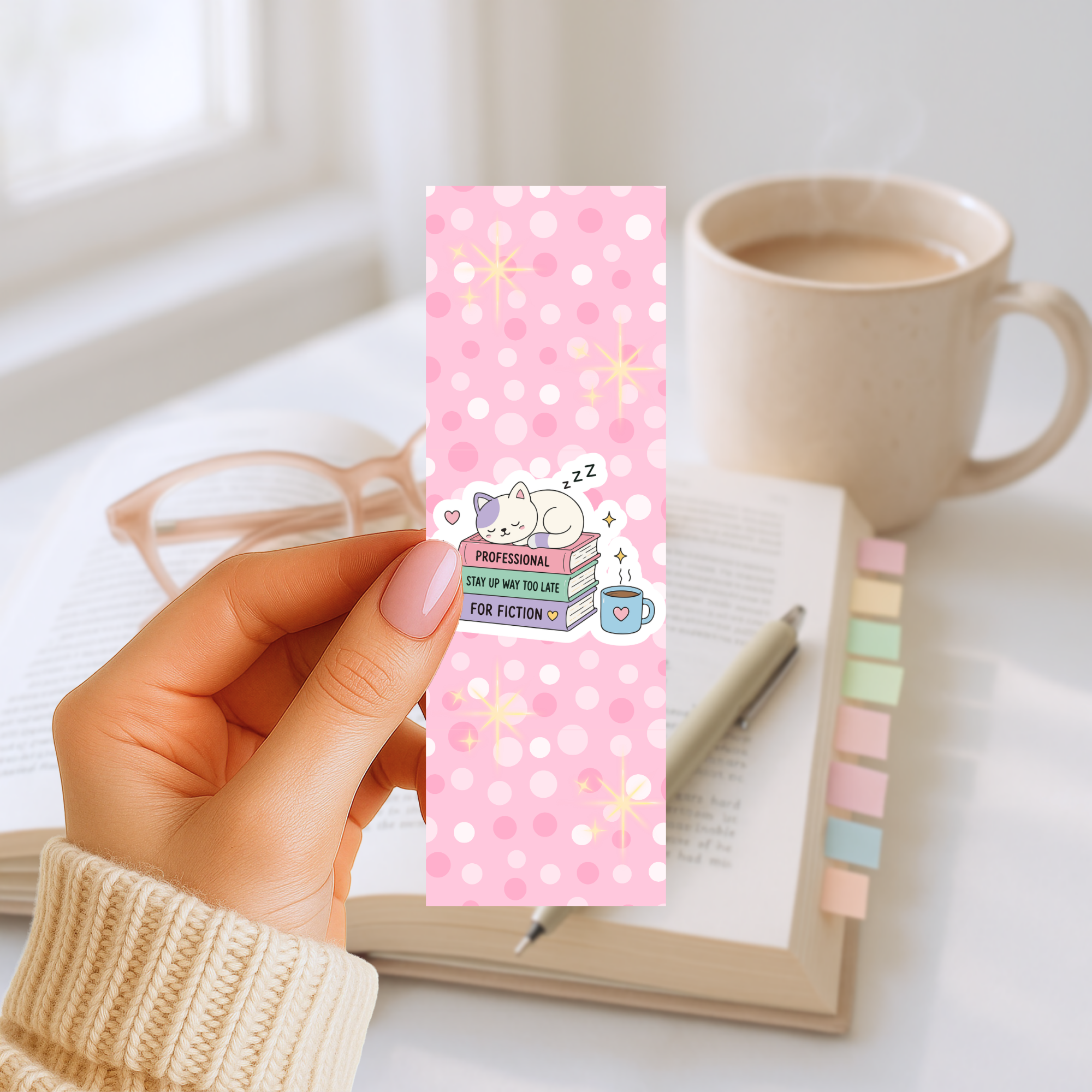 Lesezeichen – Sleepy Book Cat⭐
