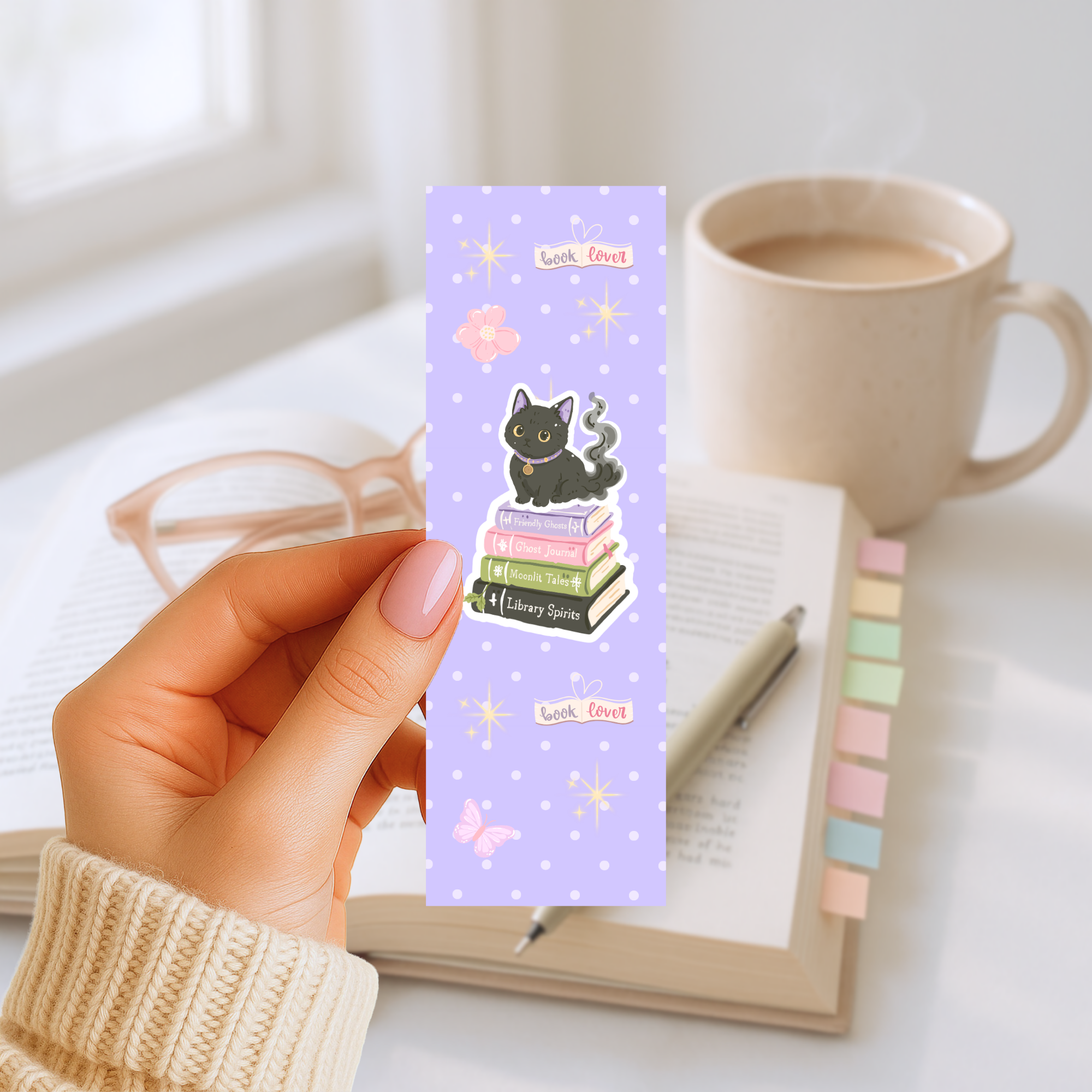 Lesezeichen – Cat with Book