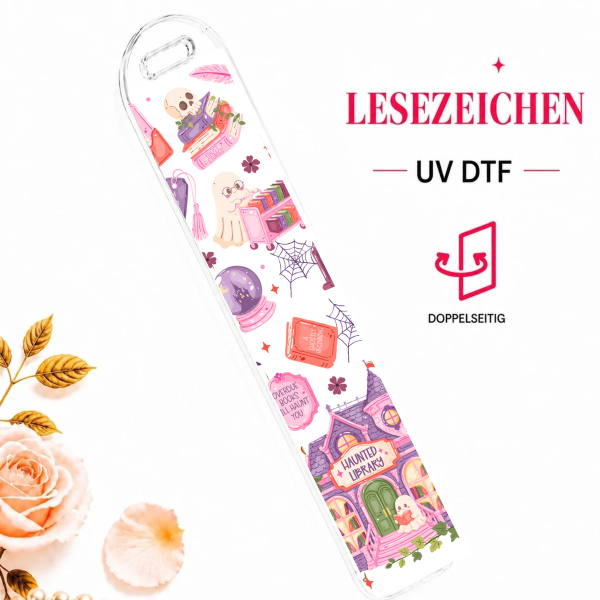 Haunted Book Bookmark - UV-DTF