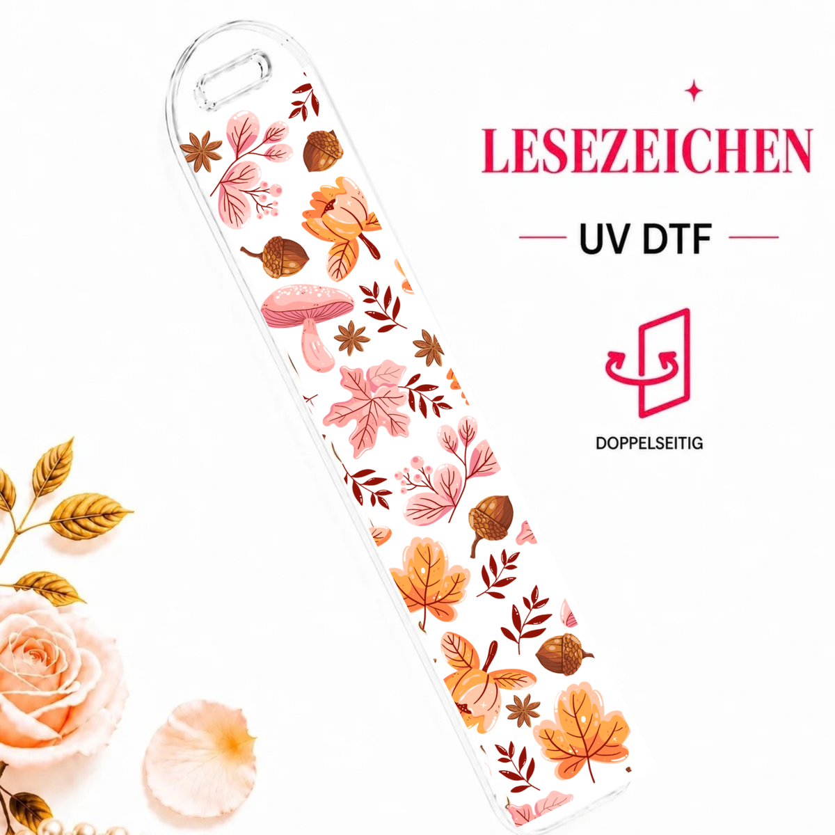 Autumn Leaves Bookmark - UV-DTF