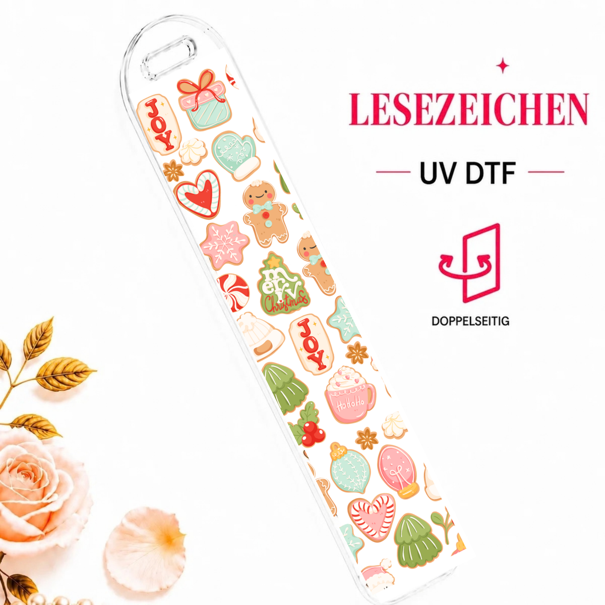 Christmas Sugar Cookies Bookmark - UV-DTF