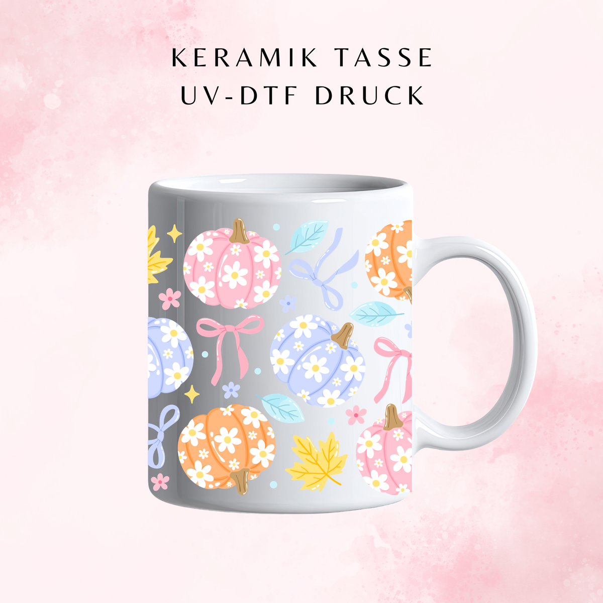 Bunte Kürbisse Keramiktasse | 11 oz