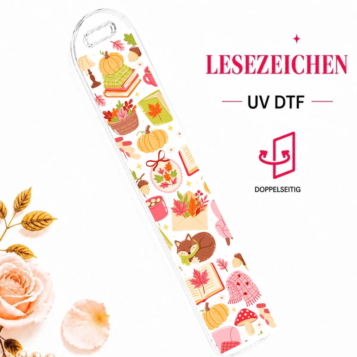 Sweet Autumn Bookmark - UV-DTF