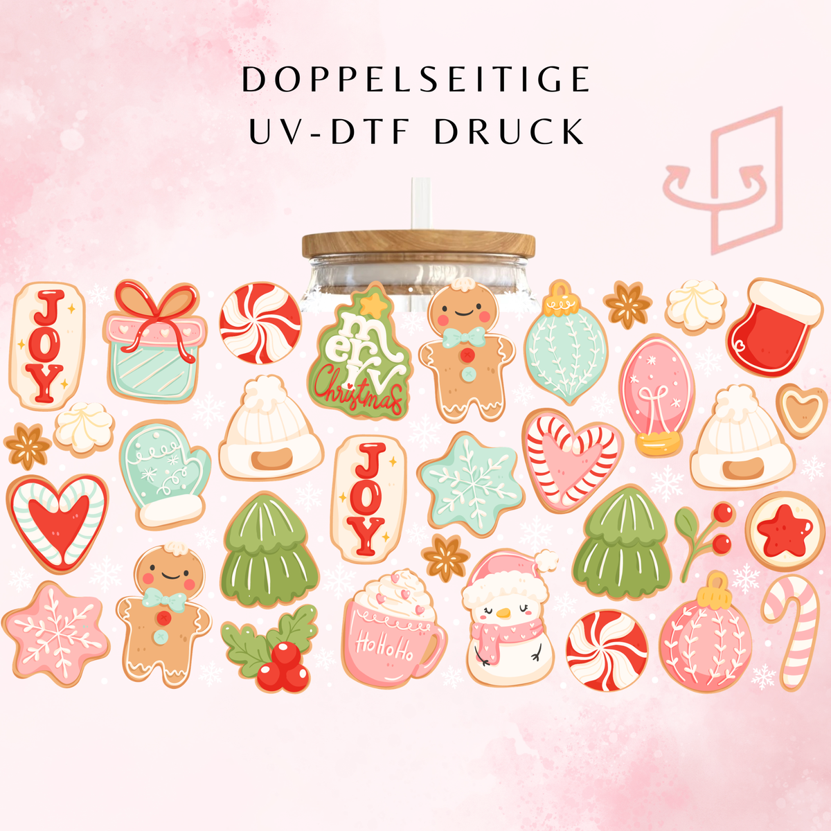 Christmas Sugar Cookies Trinkglas | 16 oz