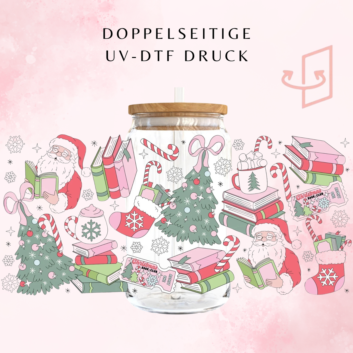 Merry & Bookish Trinkglas | 16 oz