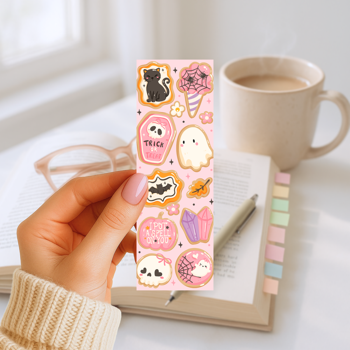 Lesezeichen – Ghost Cookies Motiv 1