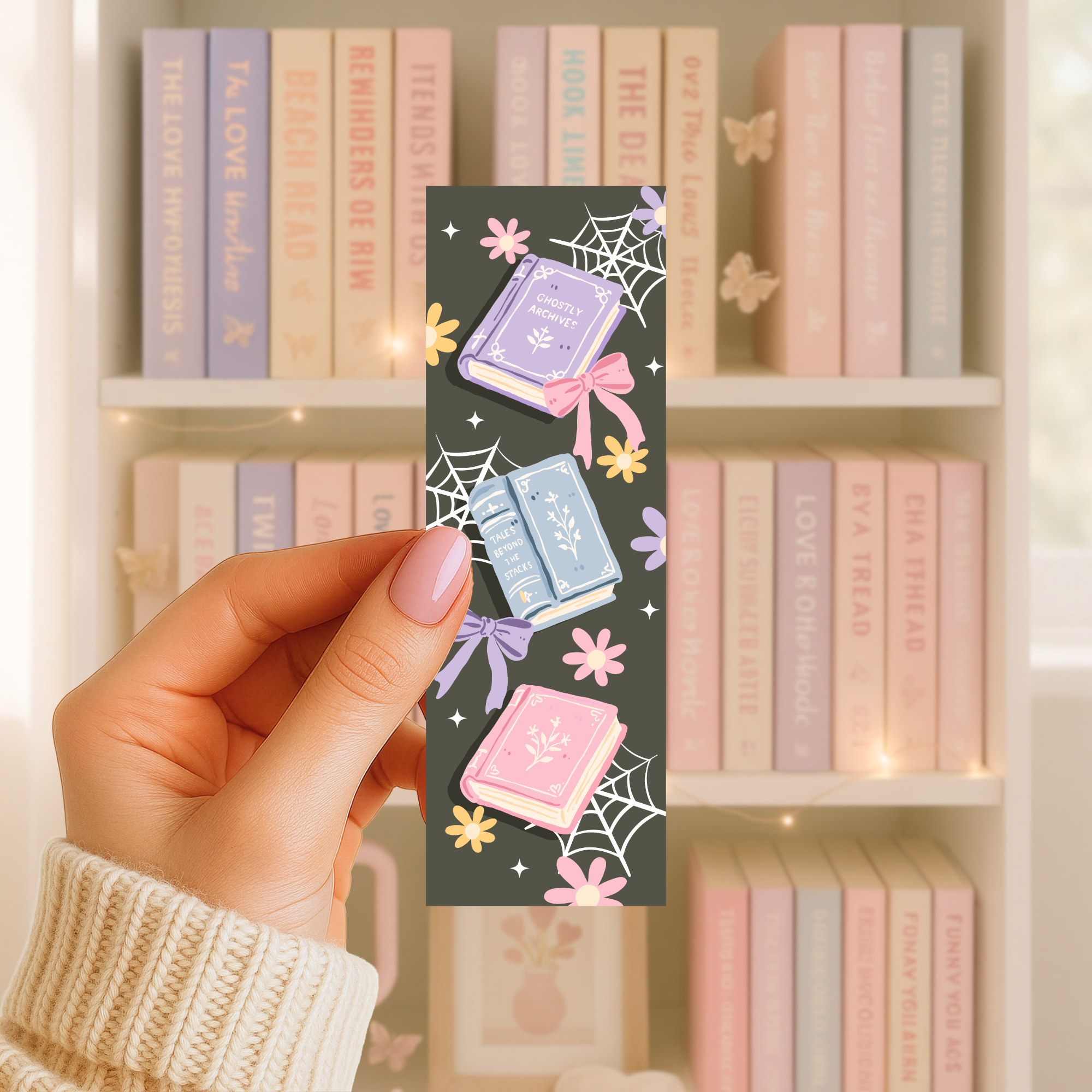 Lesezeichen – Haunted Library Motiv 1
