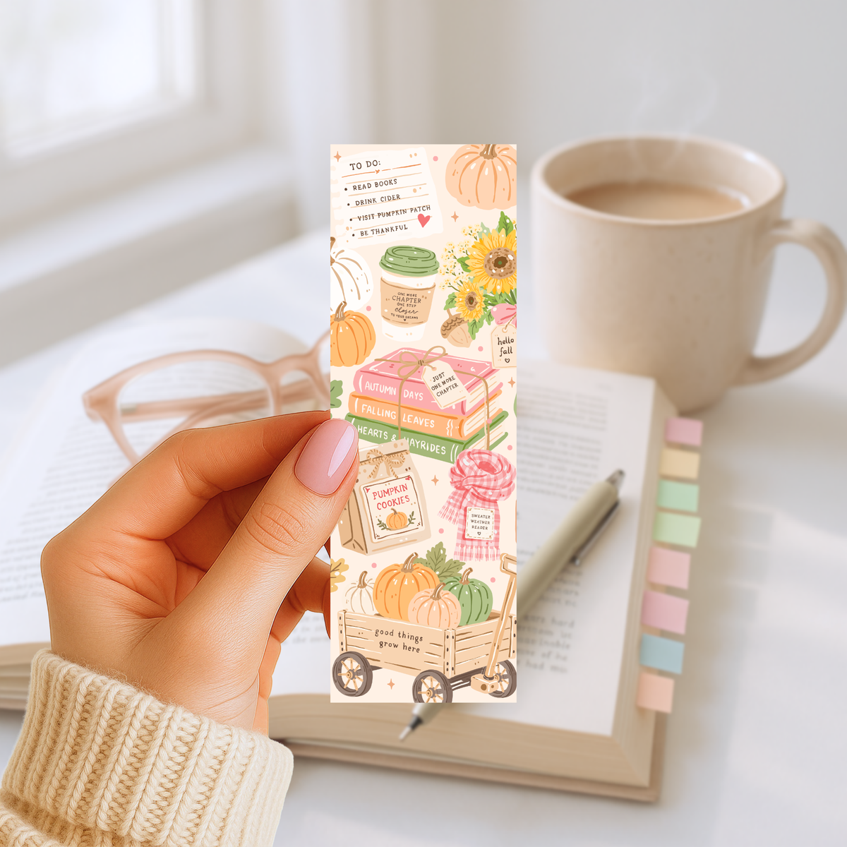 Lesezeichen – Pumpkin Cookies Motiv 2