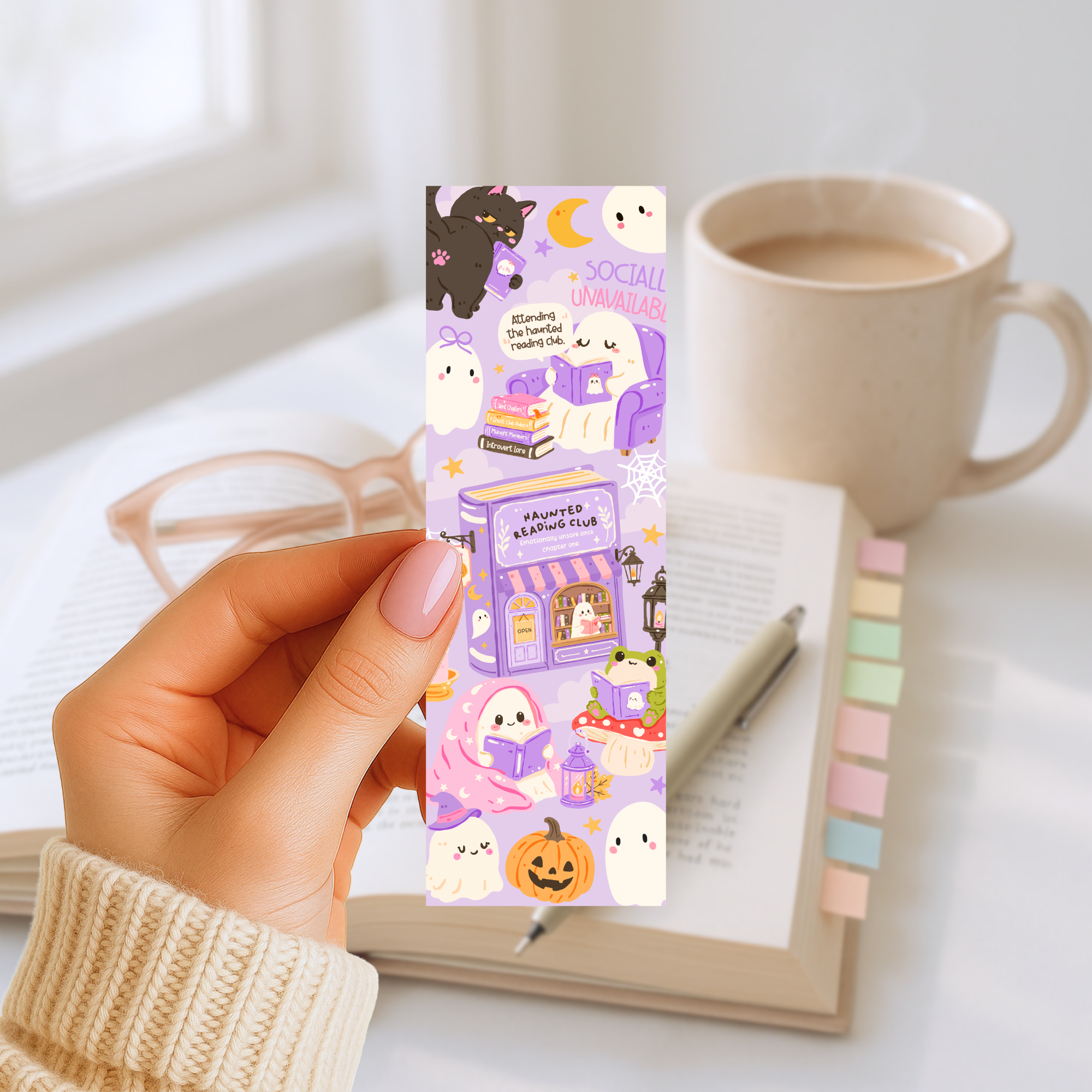 Lesezeichen – Halloween Books Motiv 1