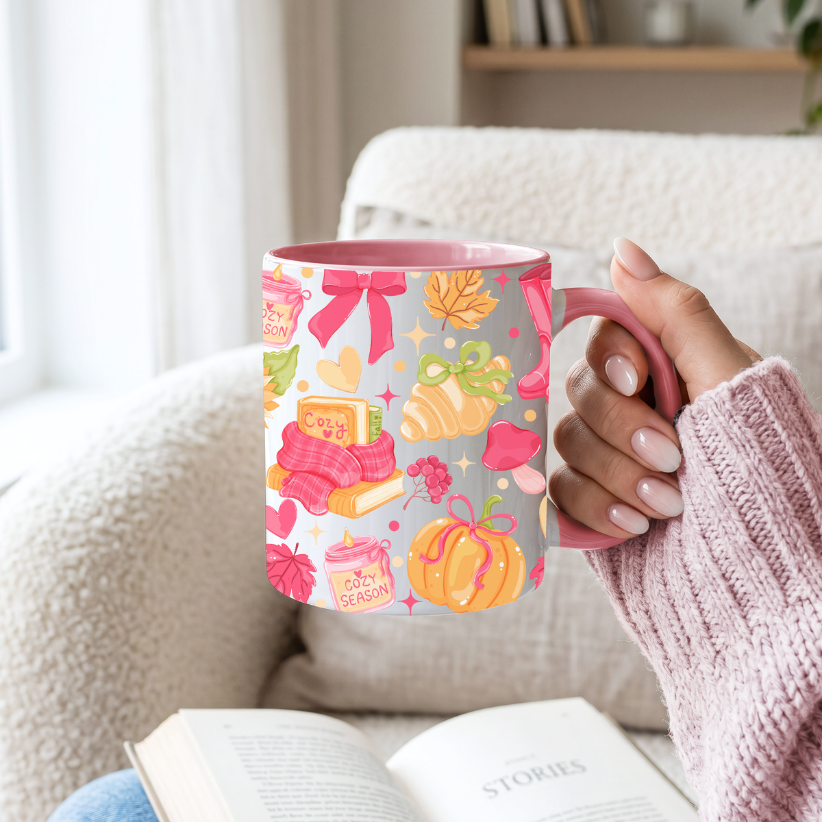 Cozy Schleifen Keramiktasse | 11 oz