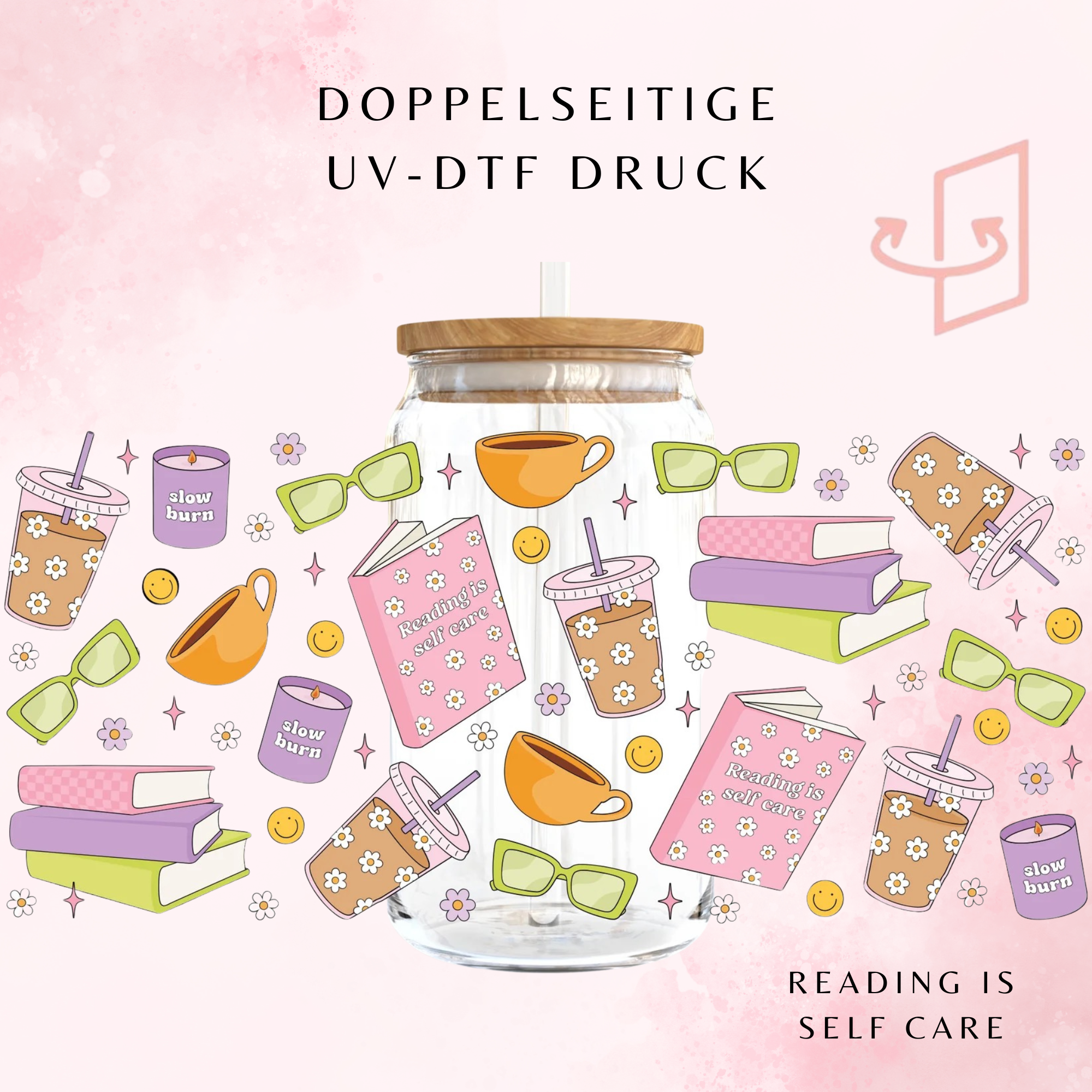 Reading Is Self Care Trinkglas | 16 oz Pre-Order