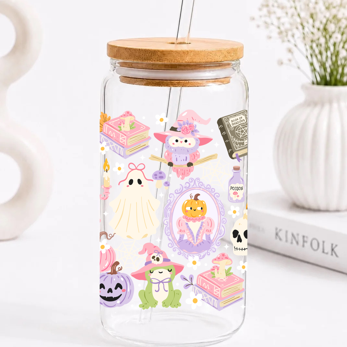 Halloween Mirror Trinkglas | 16 oz