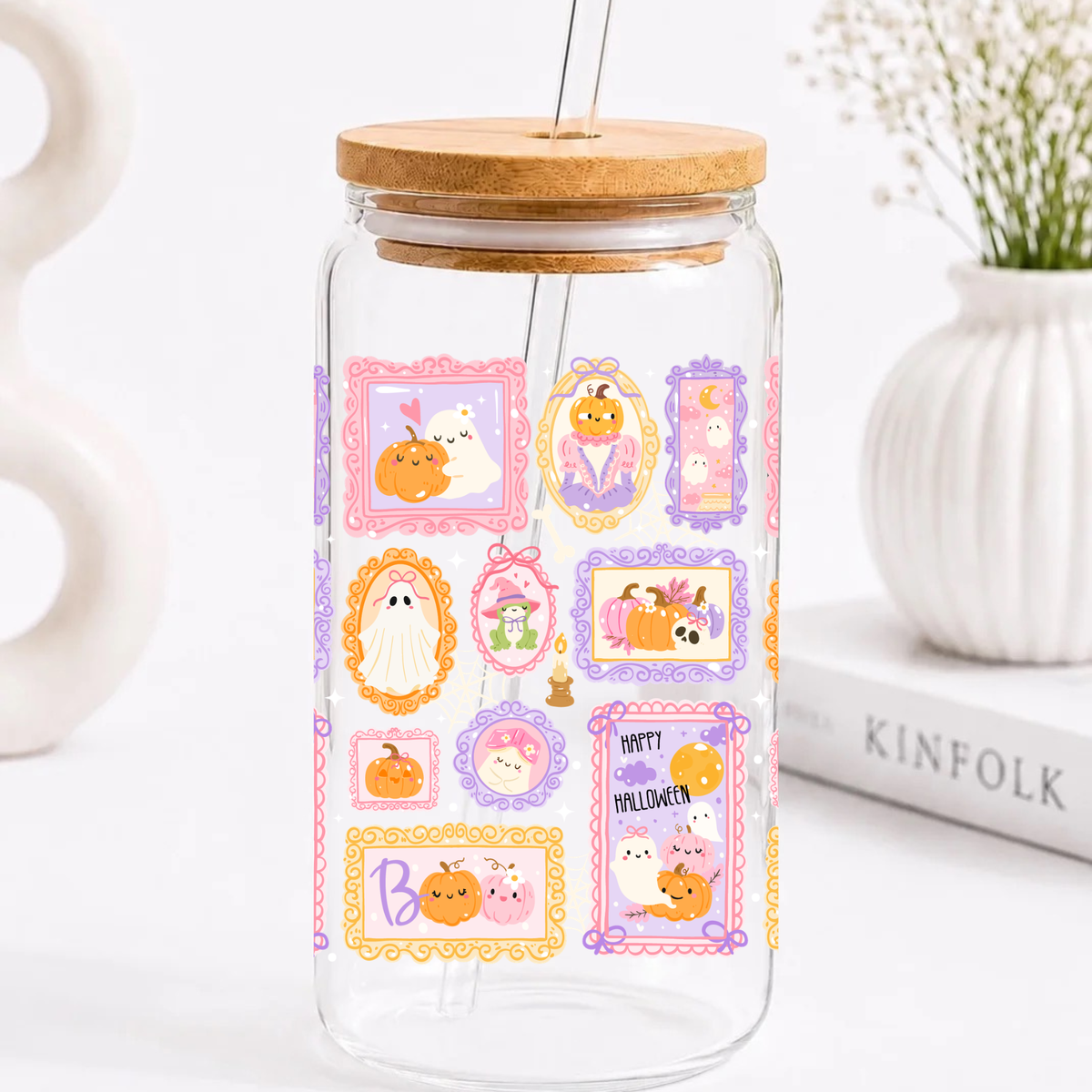 Halloween Ghost Trinkglas | 16 oz
