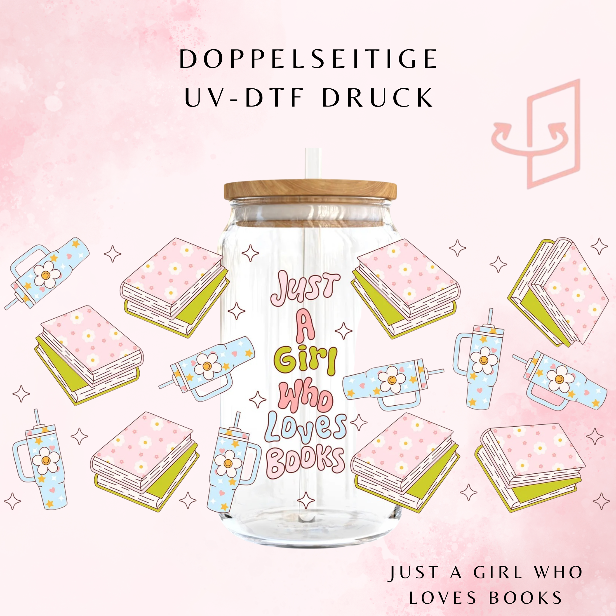 Just A Girl Who Loves Books Trinkglas| 16 oz Pre-Order