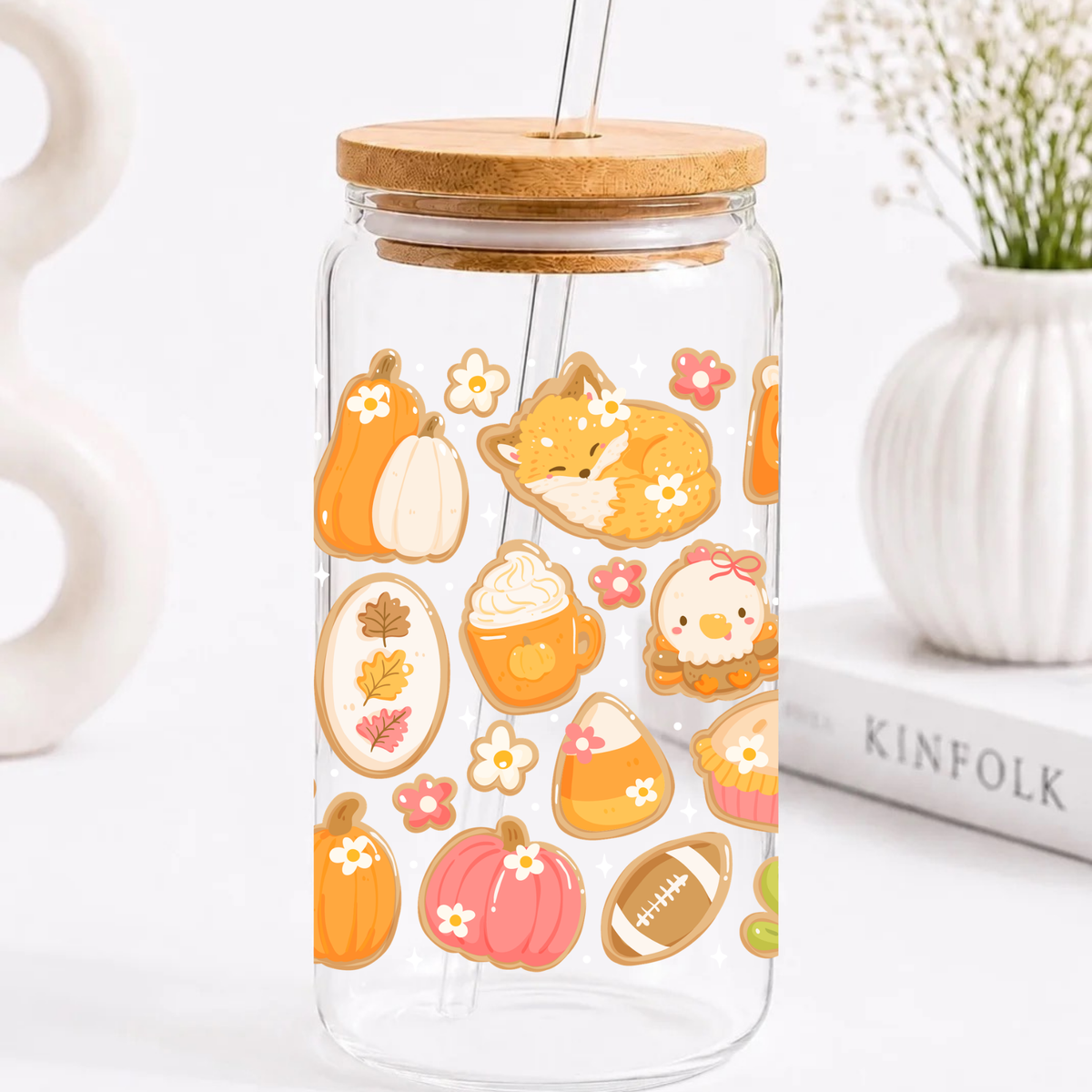 Fall Cookies Trinkglas | 16 oz