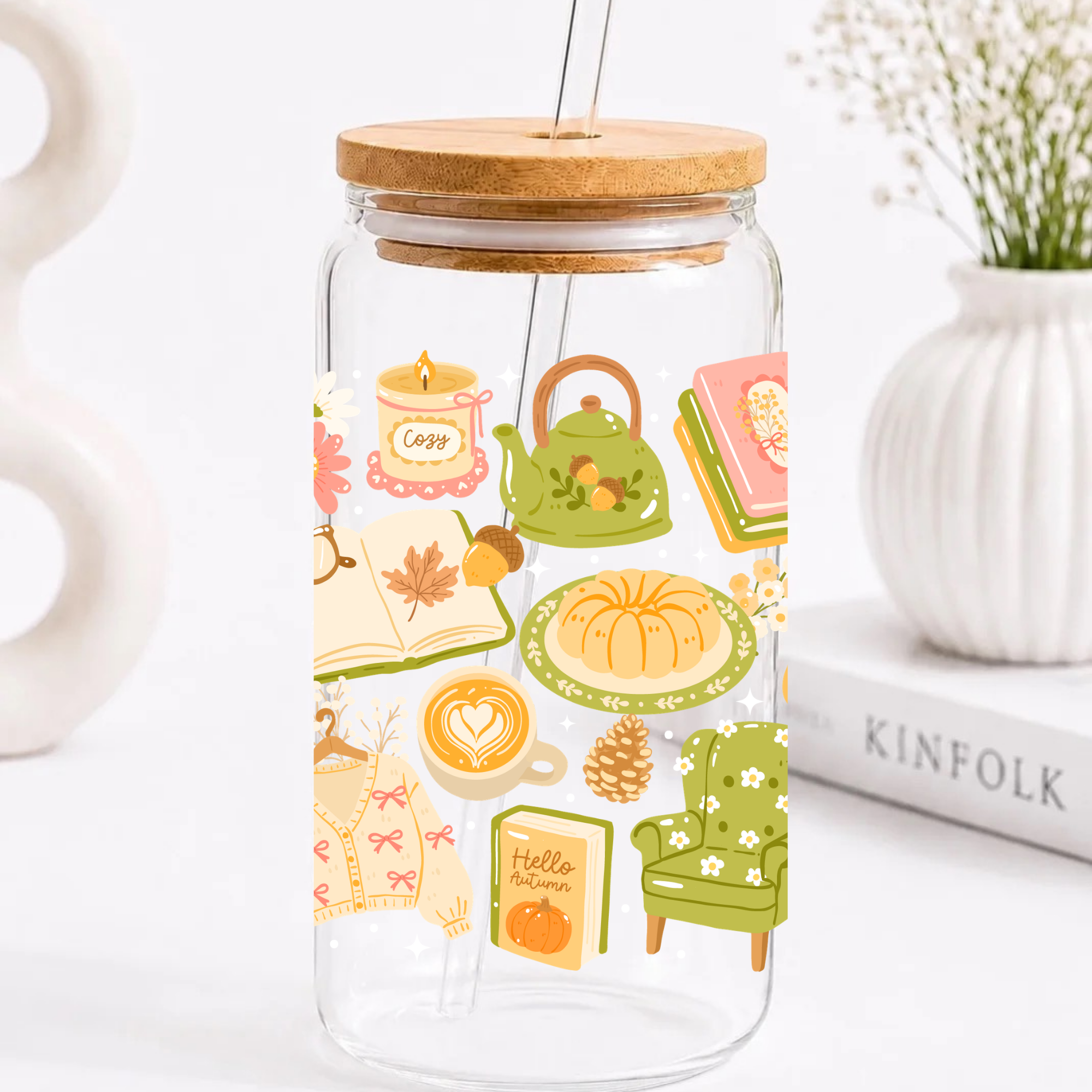 Cozy Autumn Trinkglas | 16 oz