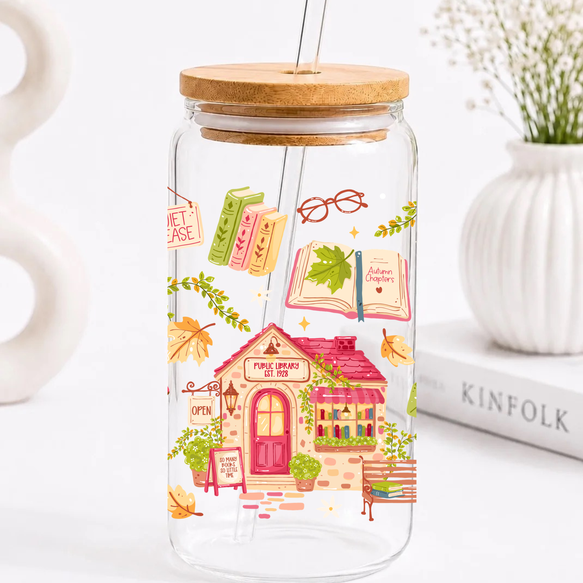 Library House Trinkglas | 16 oz