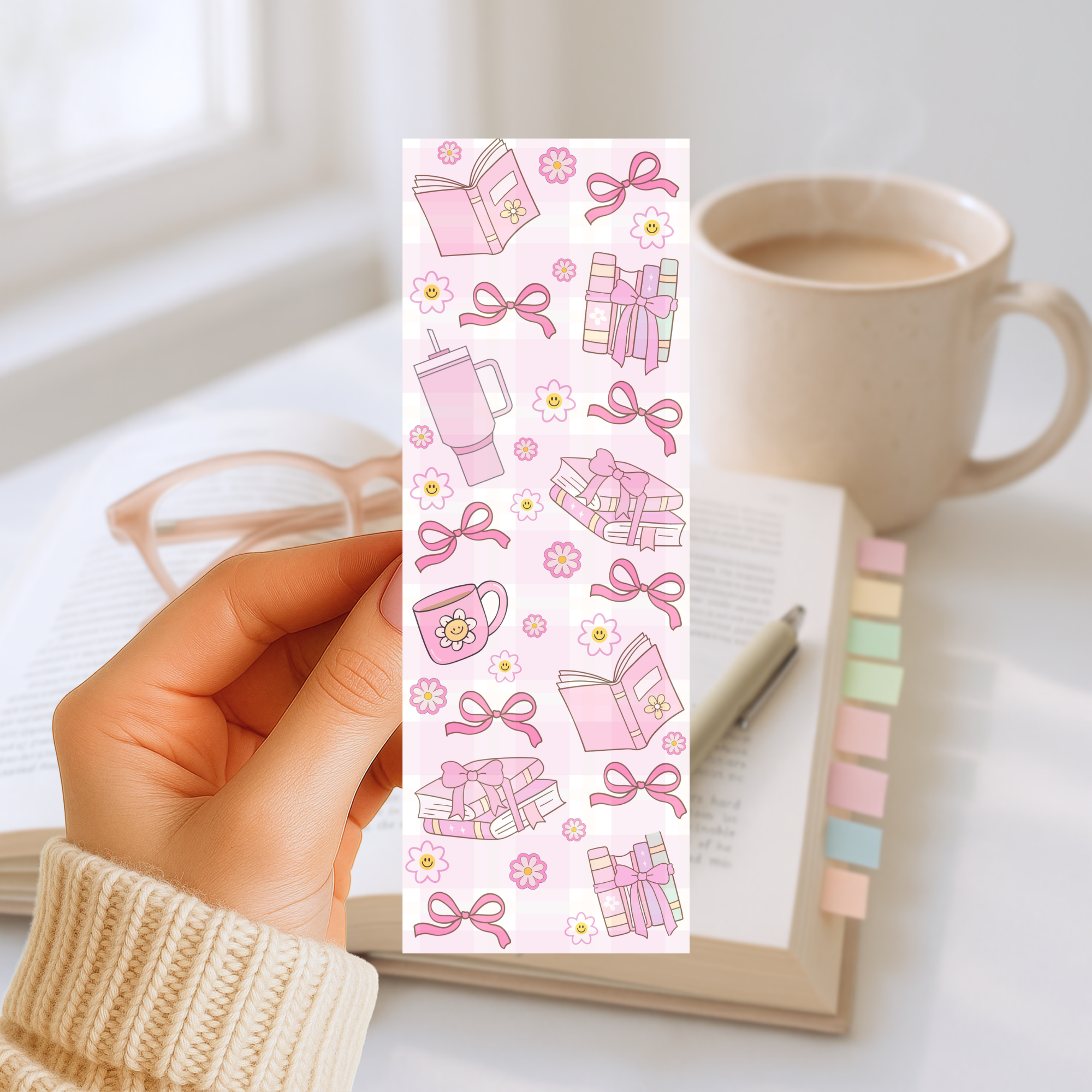 Lesezeichen – Pink Bookish Bows