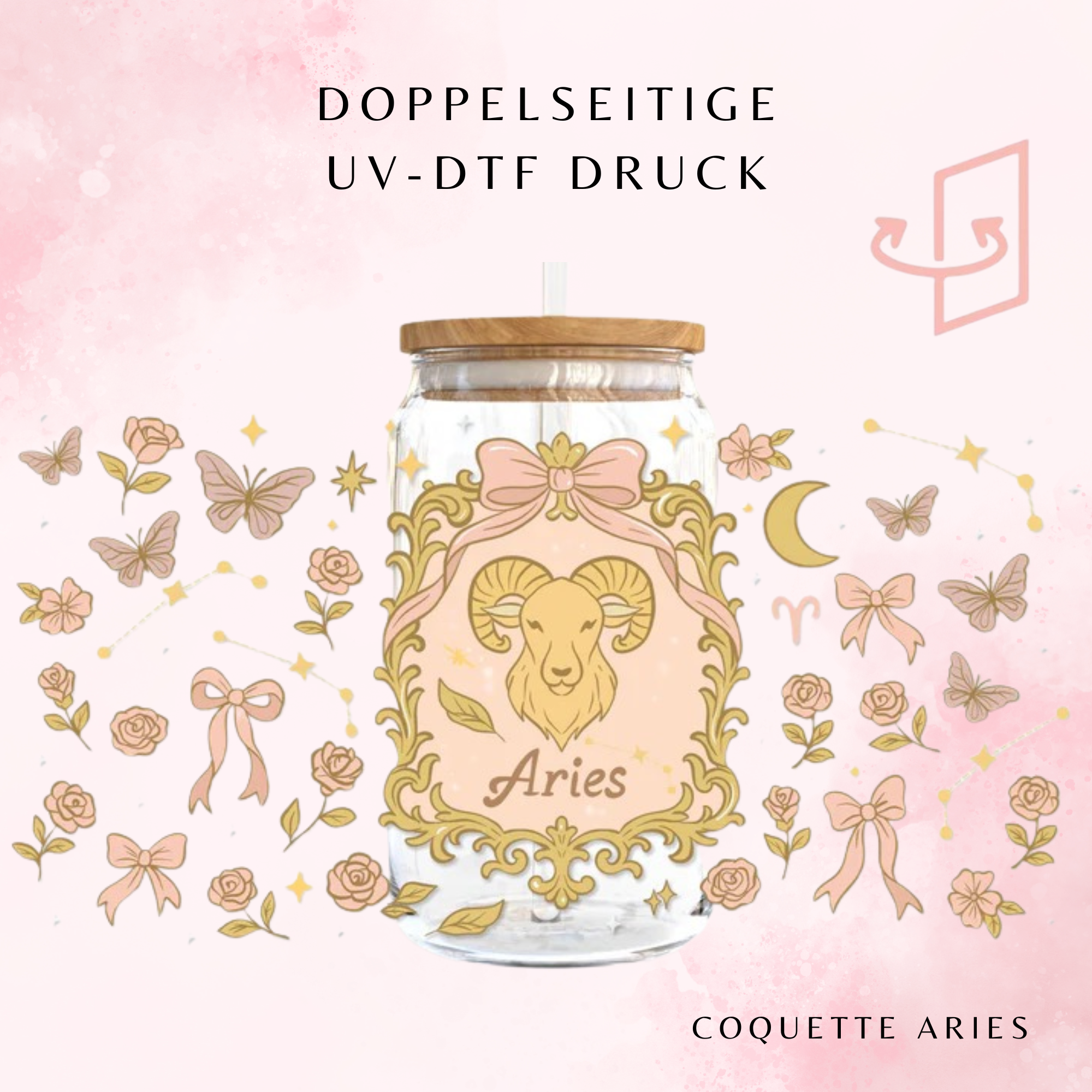 Coquette Aries Trinkglas | 16 oz