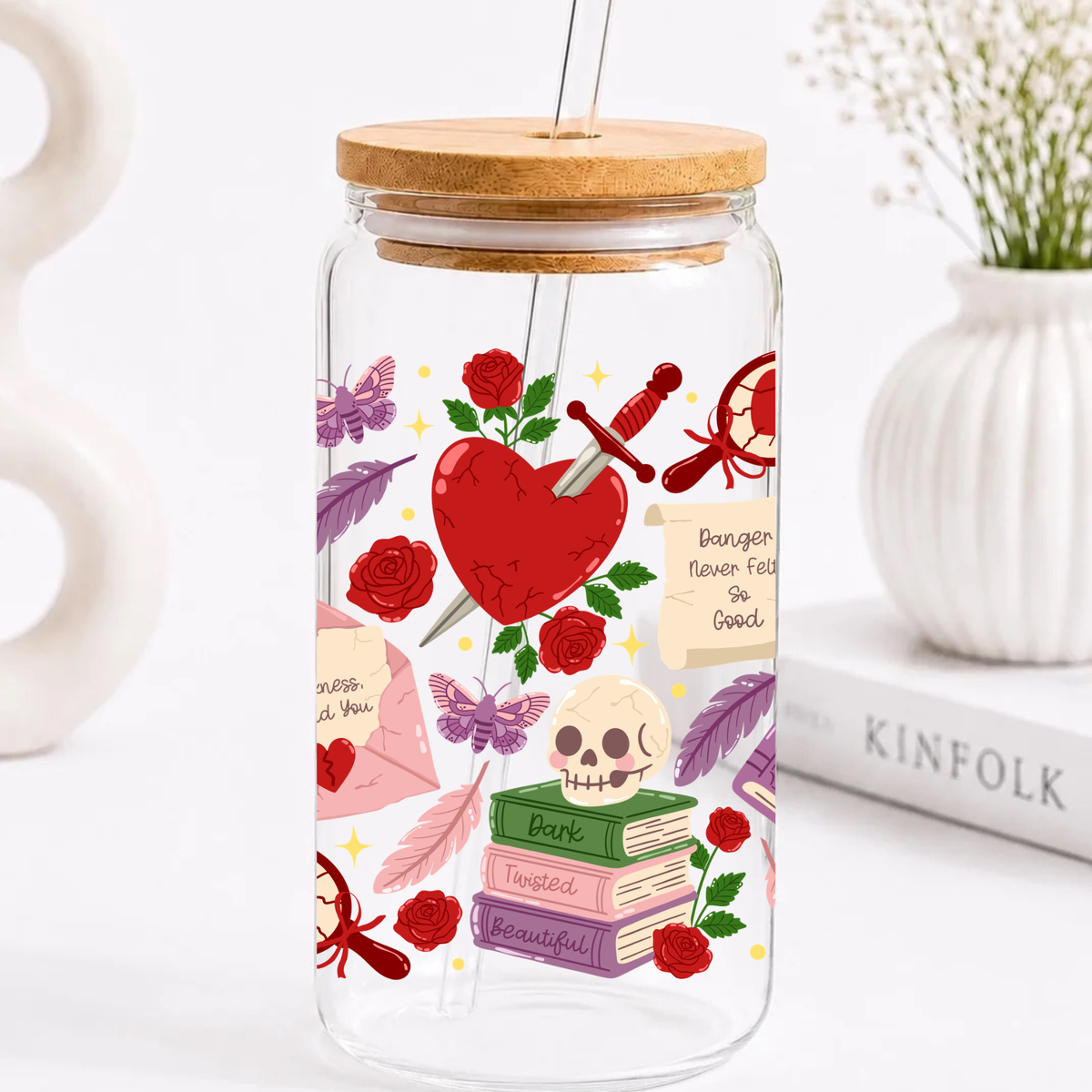 Dark Romance Chapter Trinkglas | 16 oz