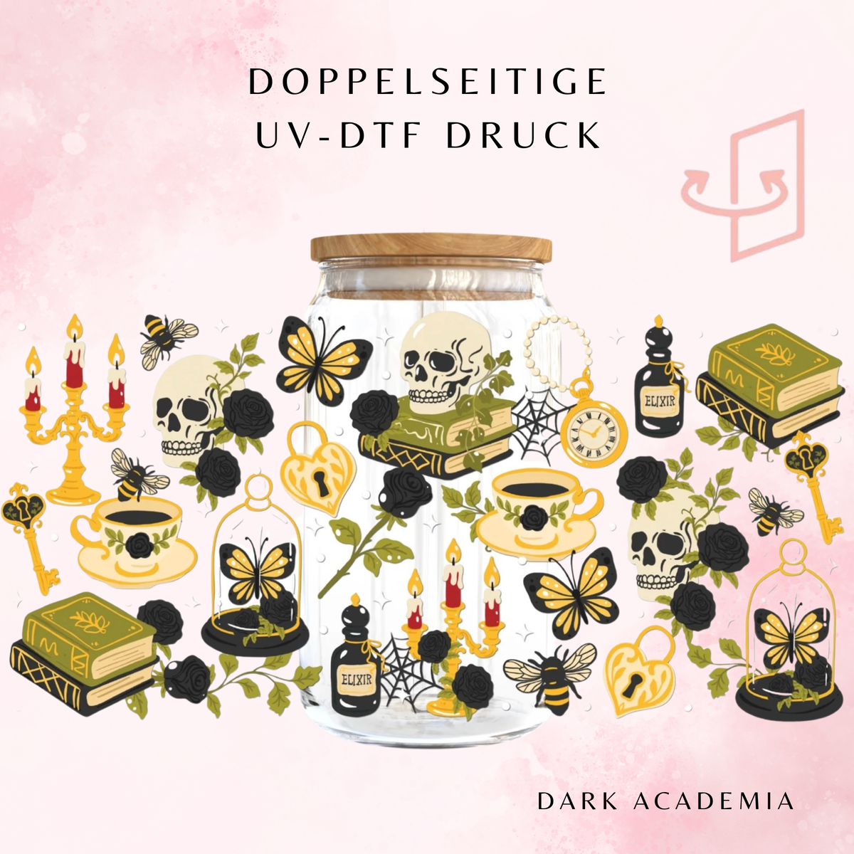 Dark Academia Trinkglas | 16 oz