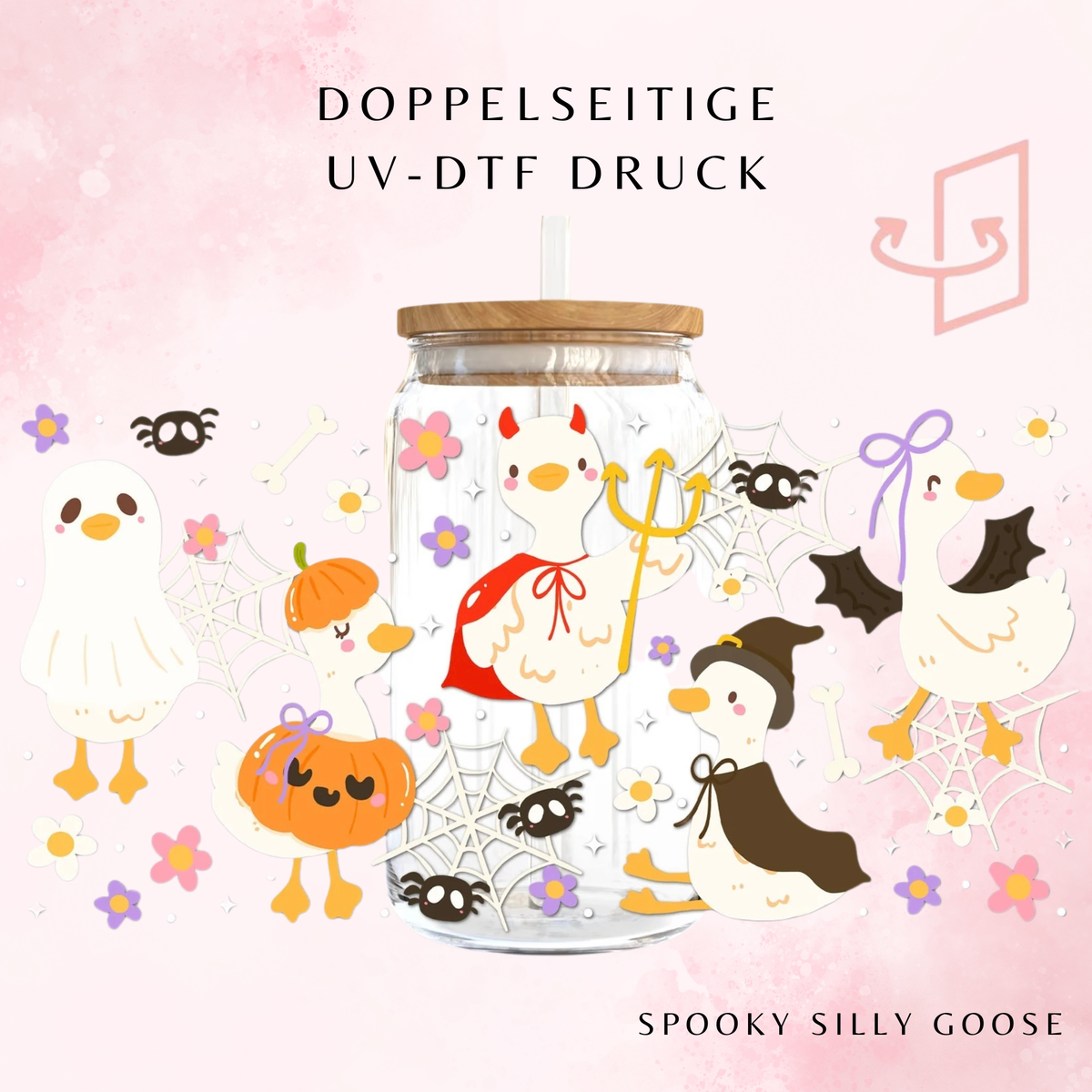 Spooky Silly Goose Trinkglas | 16 oz