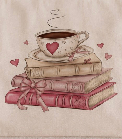 Bücherliebe Tote Bag – Cozy & Stilvoll 📚☕💗