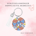 Blue Teddy Bear Schlüsselanhänger 🧸