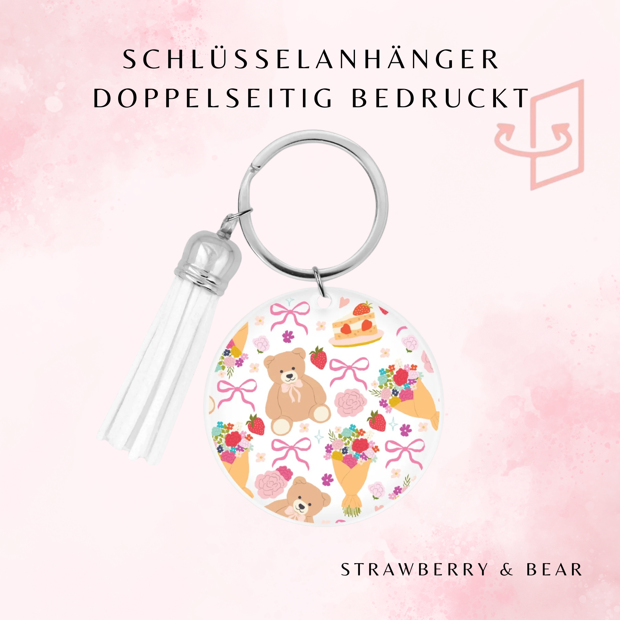 Strawberry & Bear Schlüsselanhänger 🧸🍓