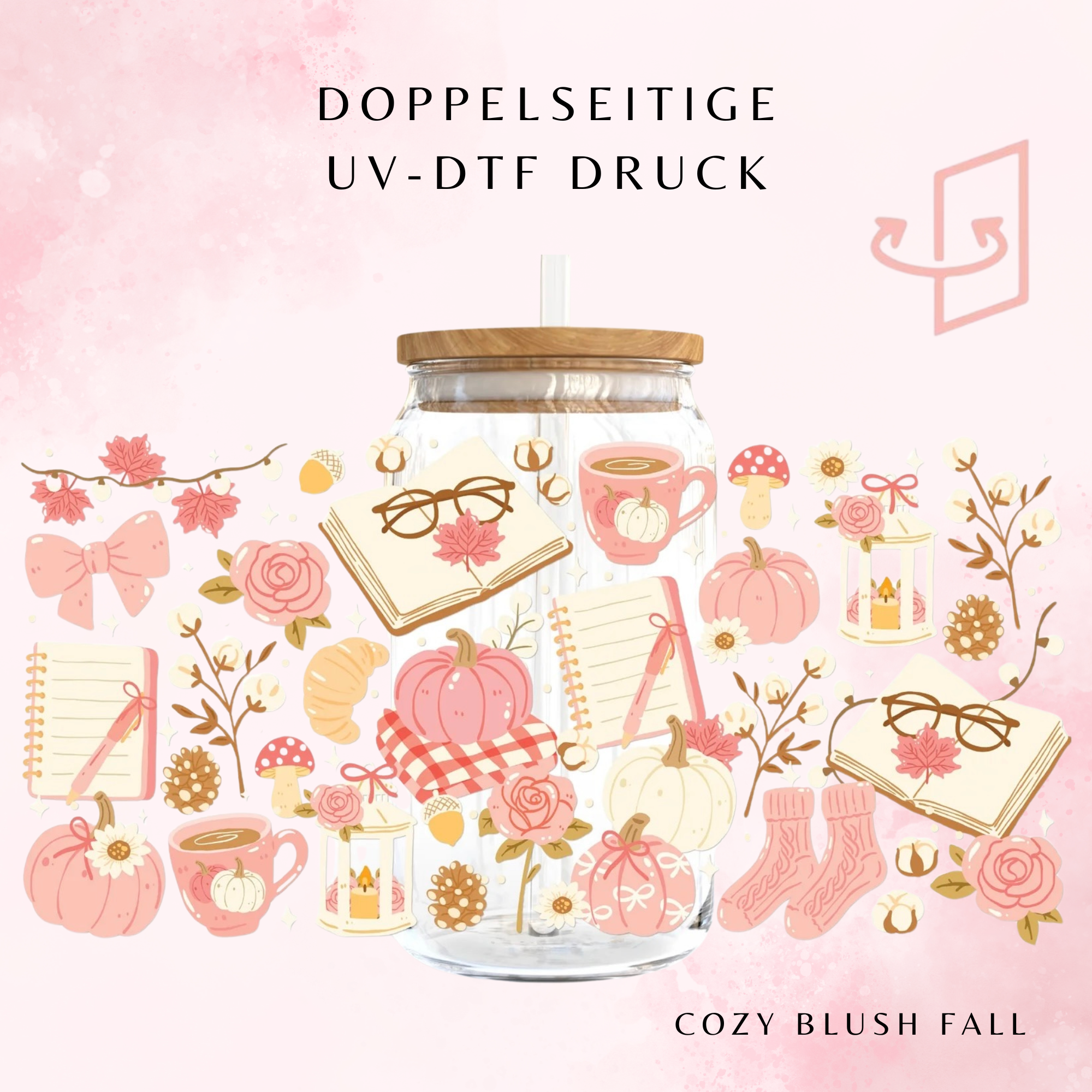 Cozy Blush Fall Keramiktasse | 11 oz