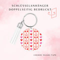 Cherry Washi Tape Schlüsselanhänger🍒