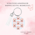 Vintage Cherry Stamp Schlüsselanhänger 🍒