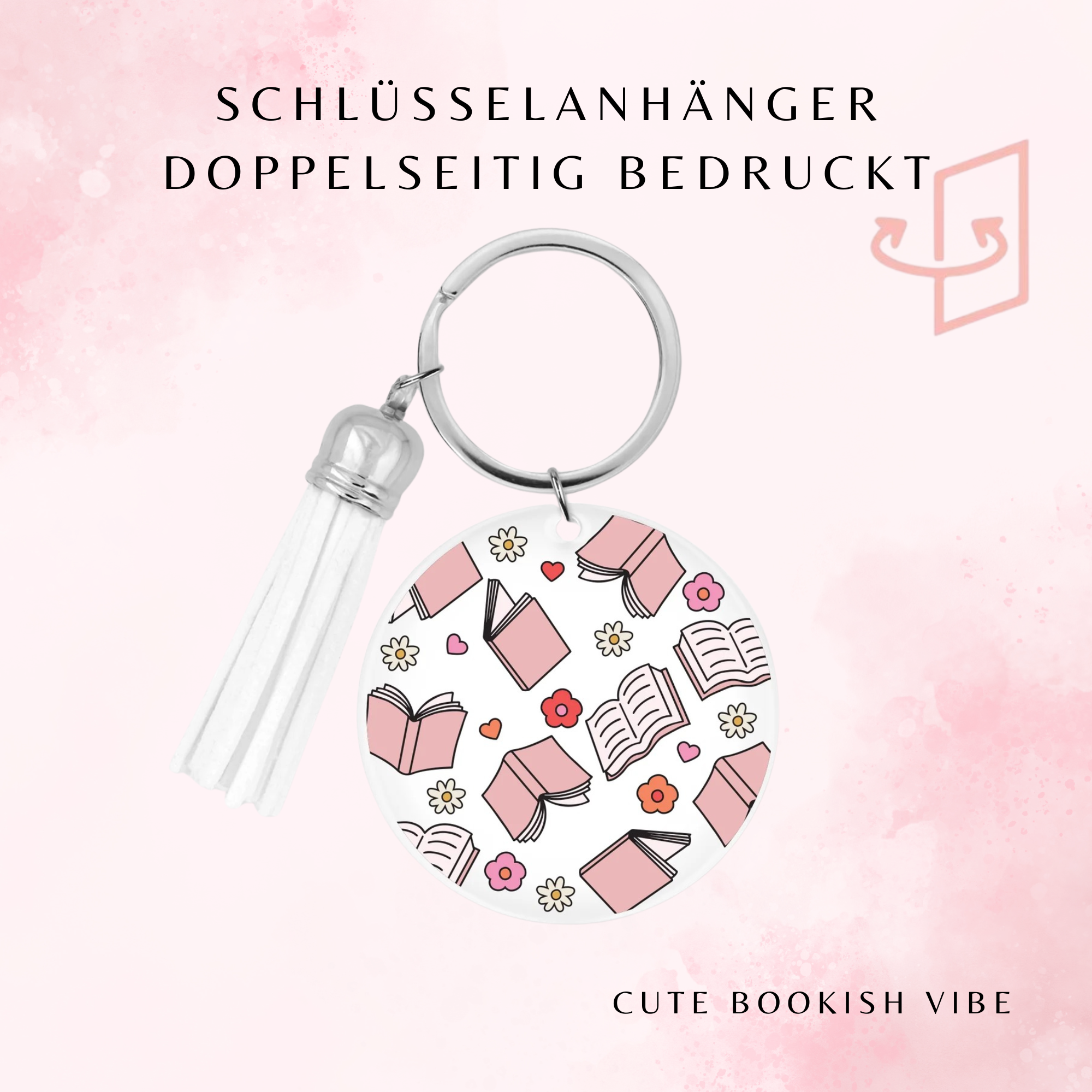Cute Bookish Vibe Schlüsselanhänger 📖