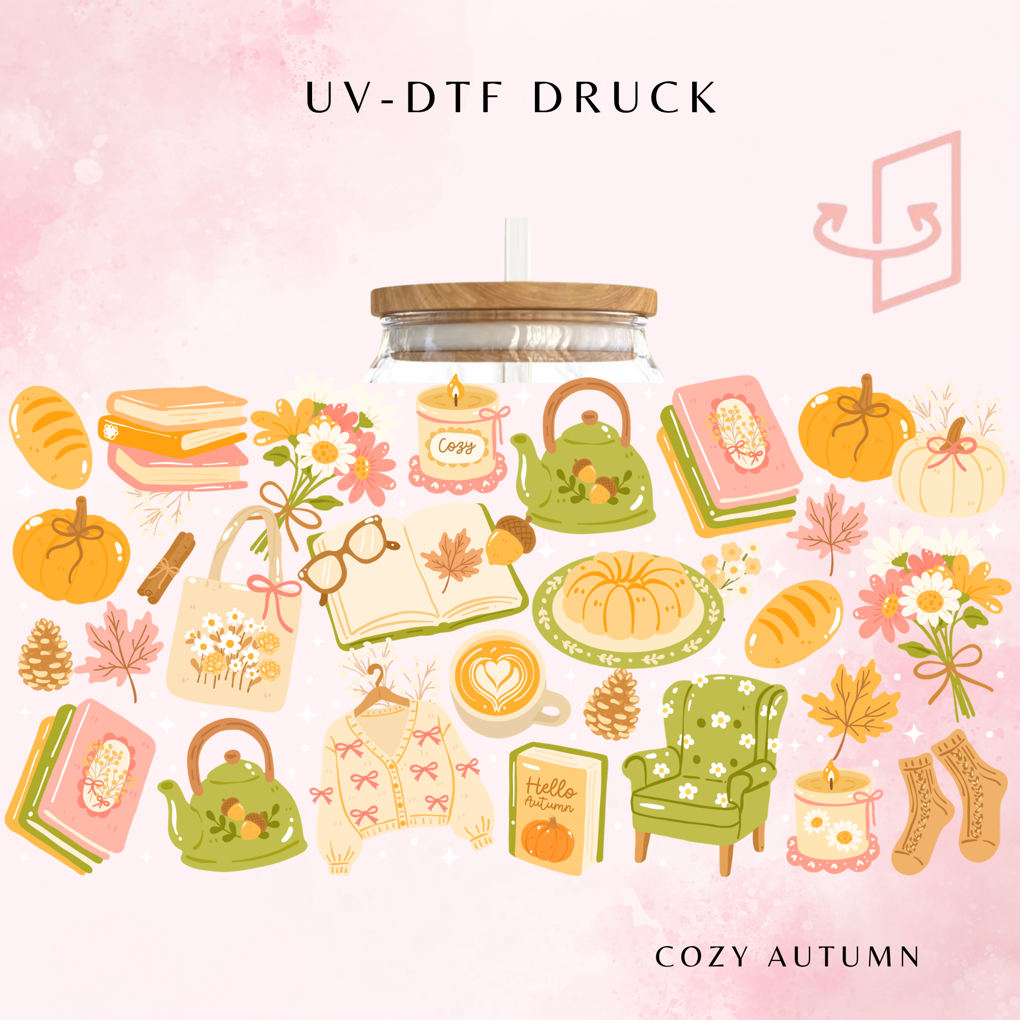 Cozy Autumn Trinkglas | 16 oz