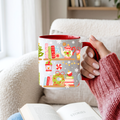Christmas Bookshelf Keramiktasse | 11 oz