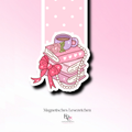 Magnetisches Lesezeichen – Cozy Reading Stack