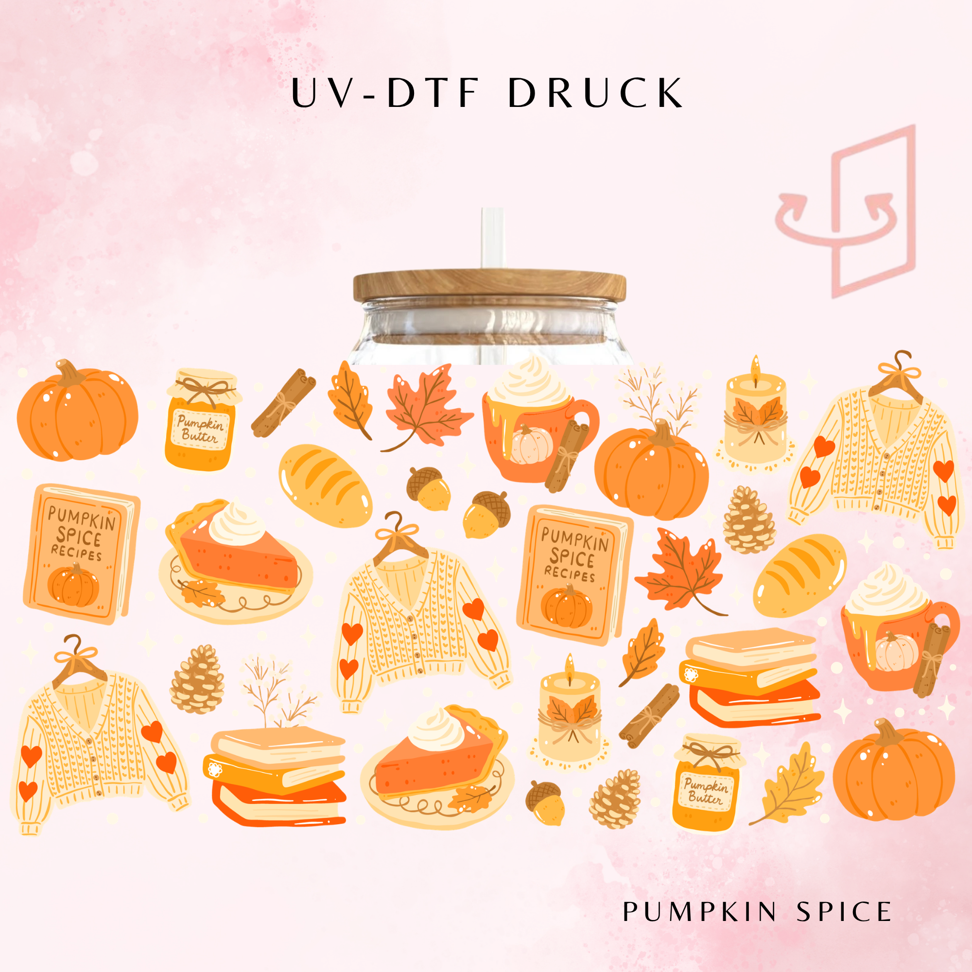 Pumpkin Spice Trinkglas | 16 oz