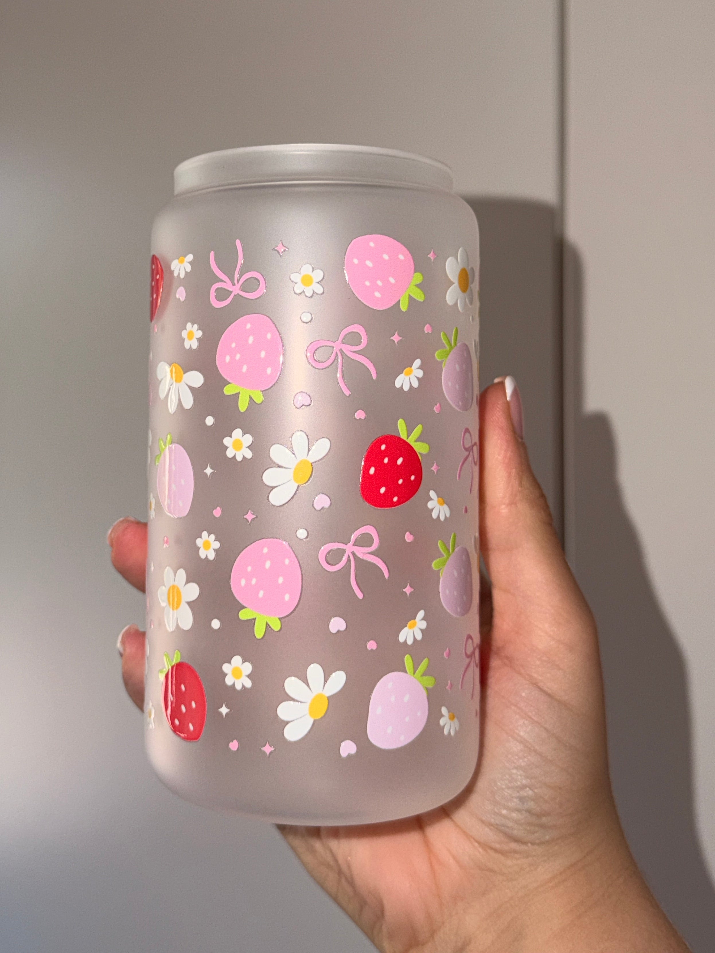 Strawberry Girlie Trinkglas | 16 oz