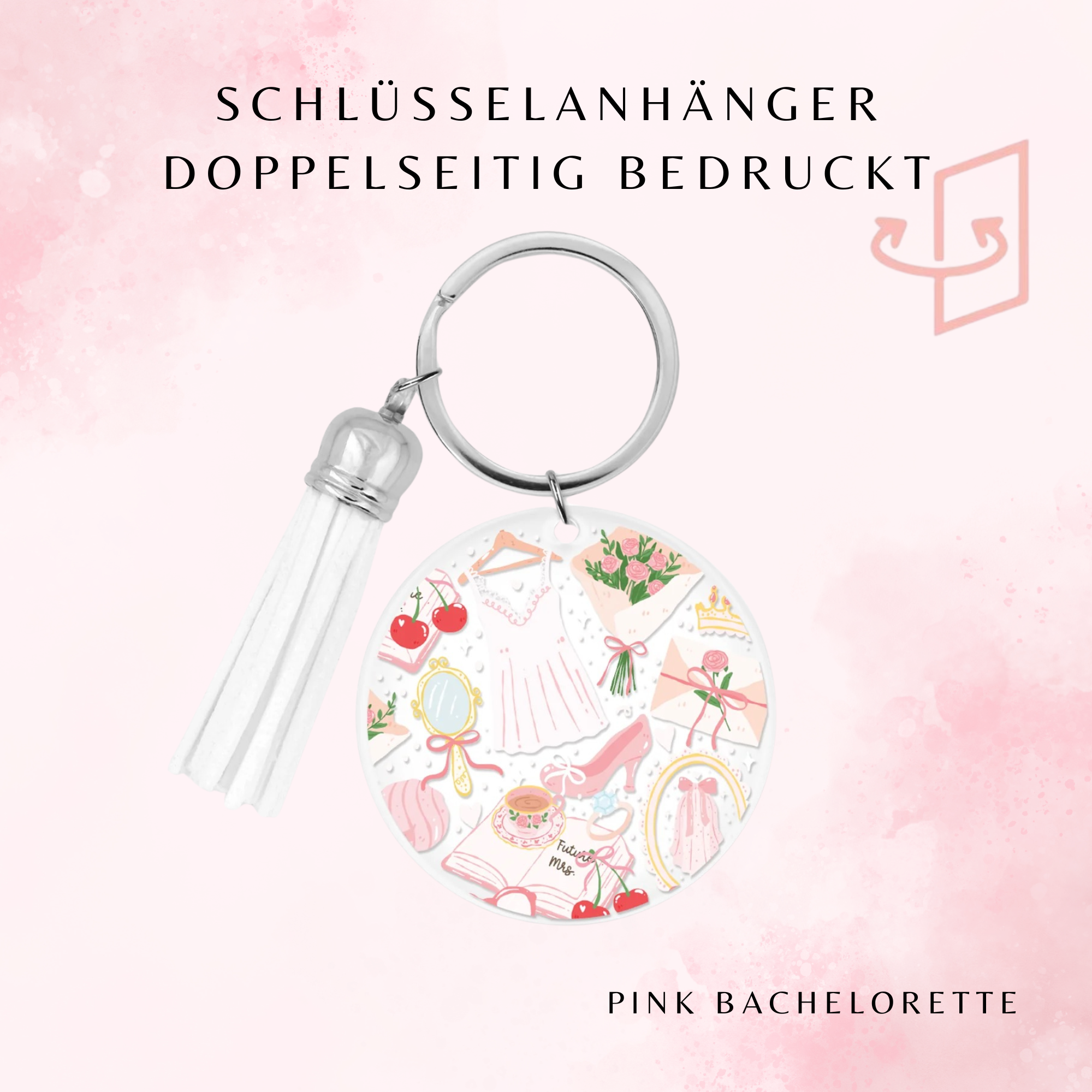 Pink Bachelorette Schlüsselanhänger 💕👰