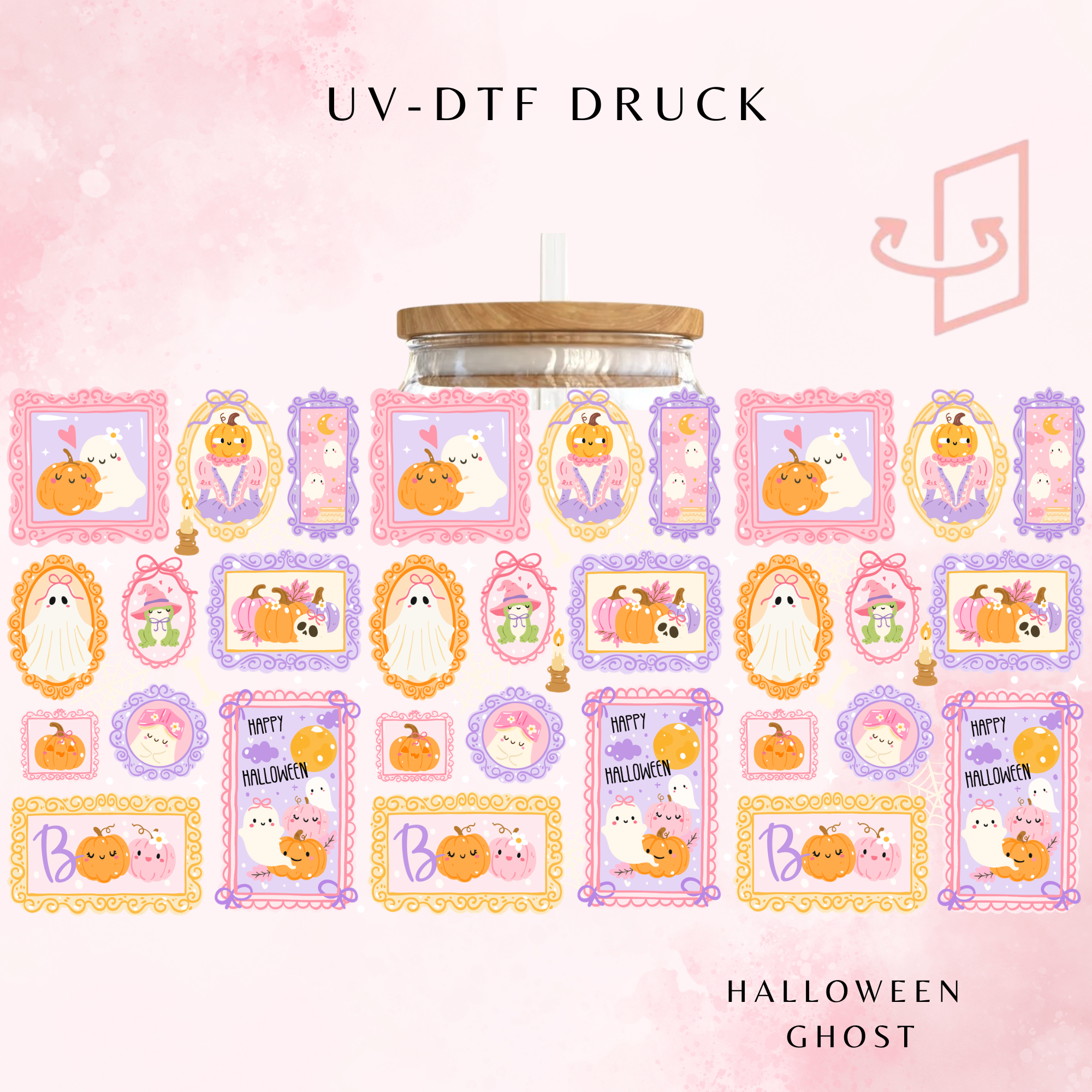 Halloween Ghost Trinkglas | 16 oz