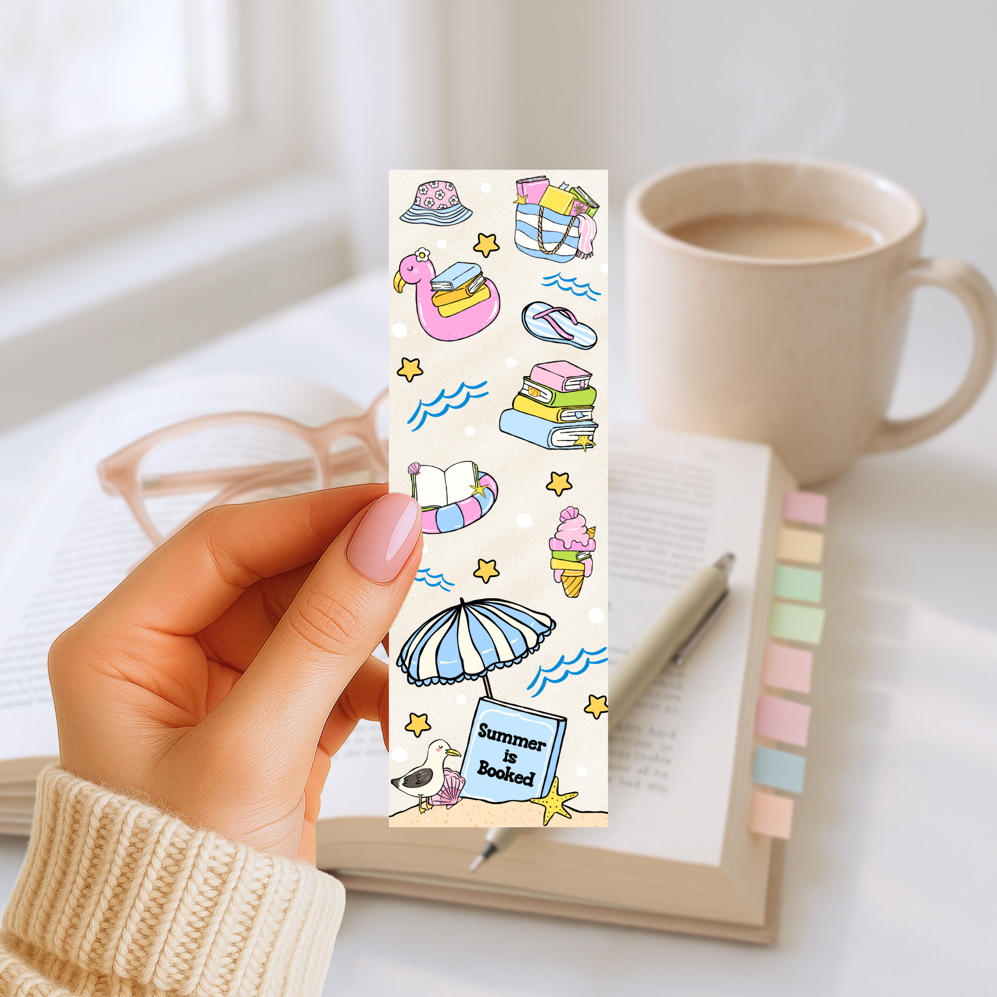 Lesezeichen – Summer Is Booked Bookmark