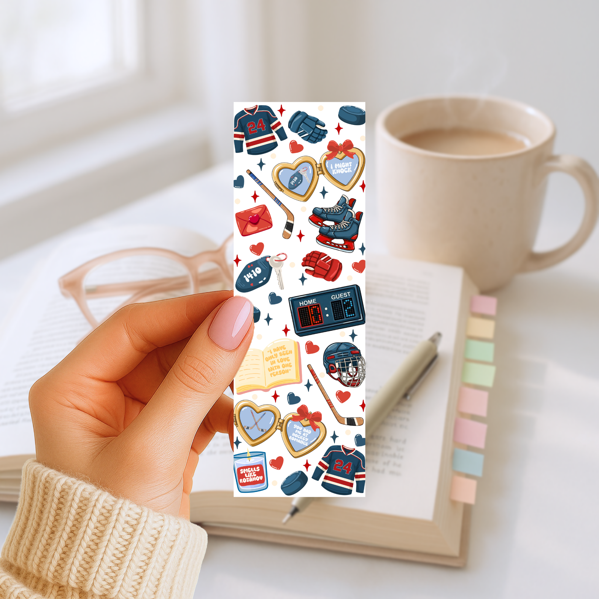 Lesezeichen – Hockey Romance Bookmark