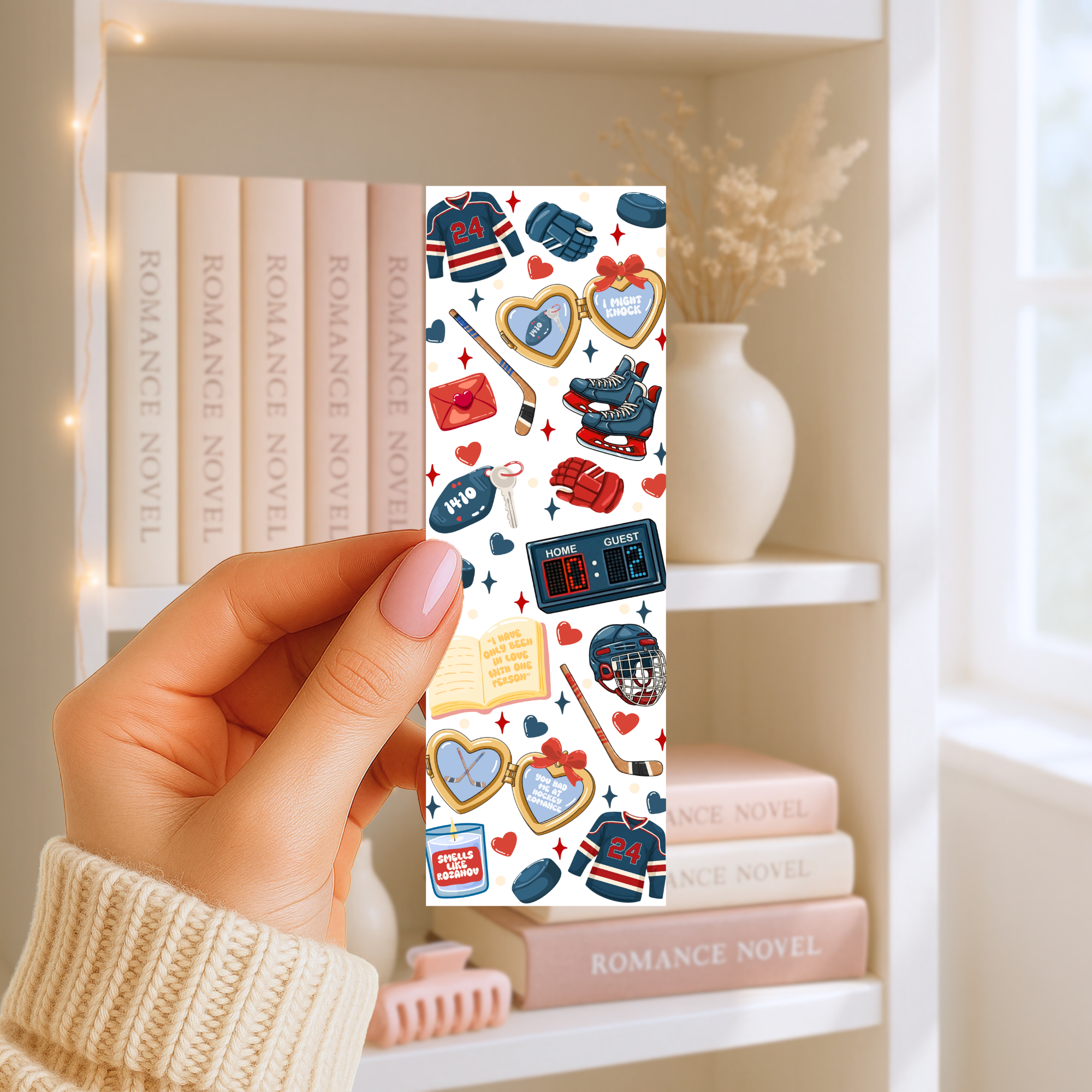 Lesezeichen – Hockey Romance Bookmark