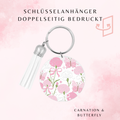Carnation & Butterfly Schlüsselanhänger 🌸🦋