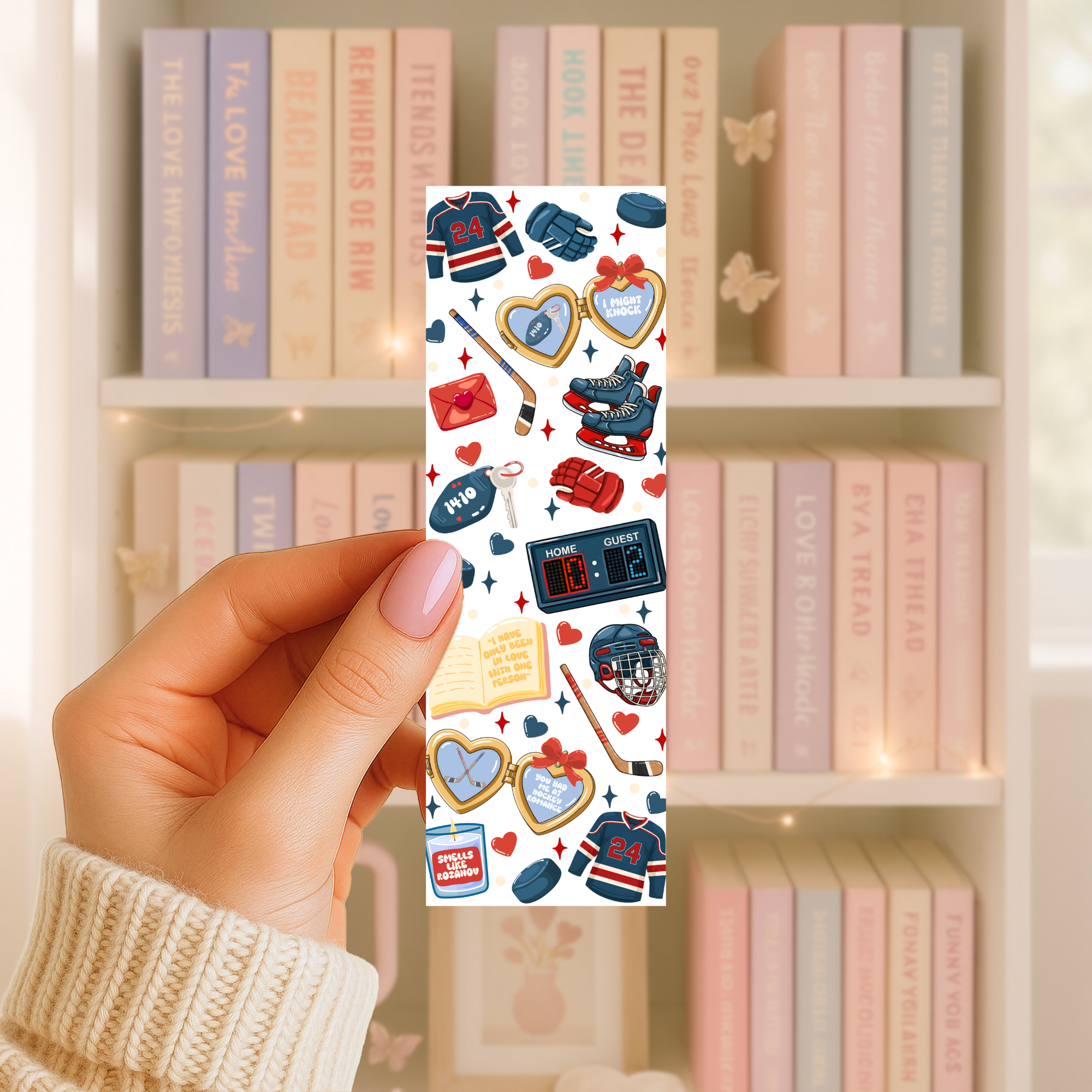Lesezeichen – Hockey Romance Bookmark