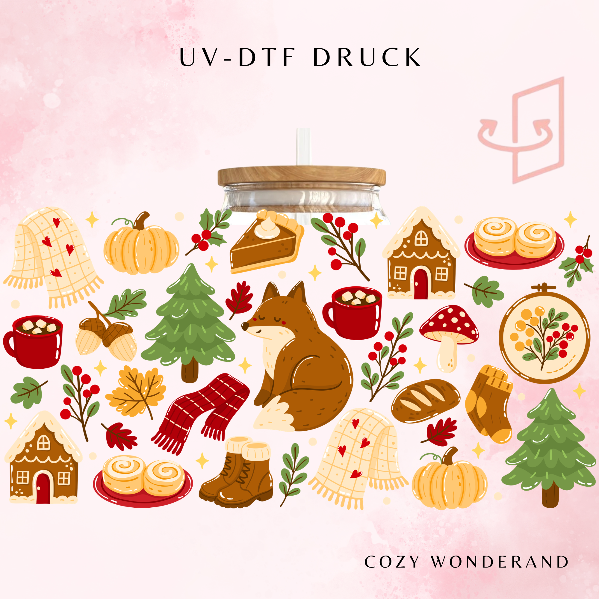 Cozy Wonderland Trinkglas | 16 oz