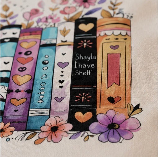 Floral Book Lover Tote Bag 📚🌸